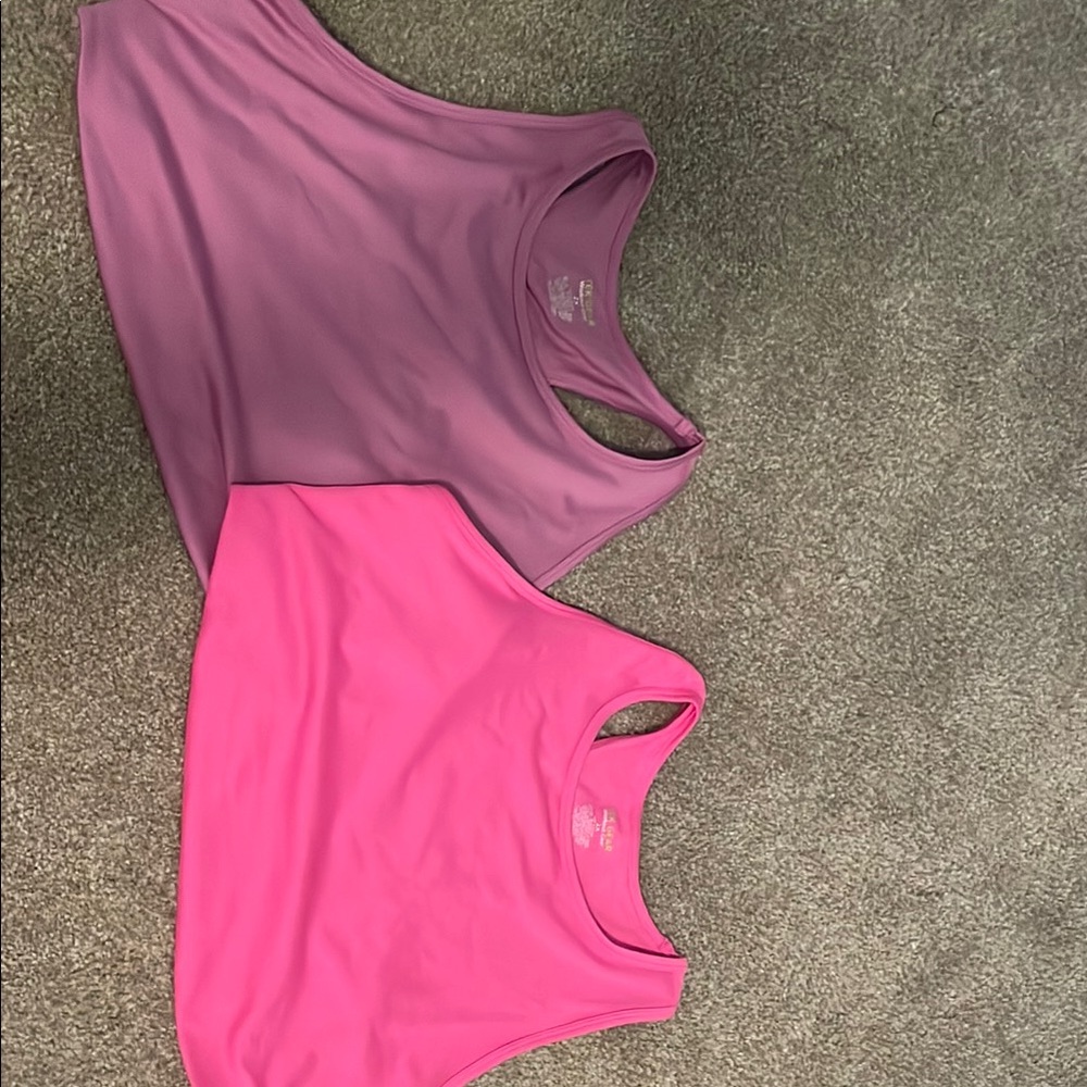 Tek Gear Purple Sleeveless Crop Bra